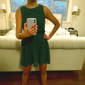 Anthropologie silk cocktail dress